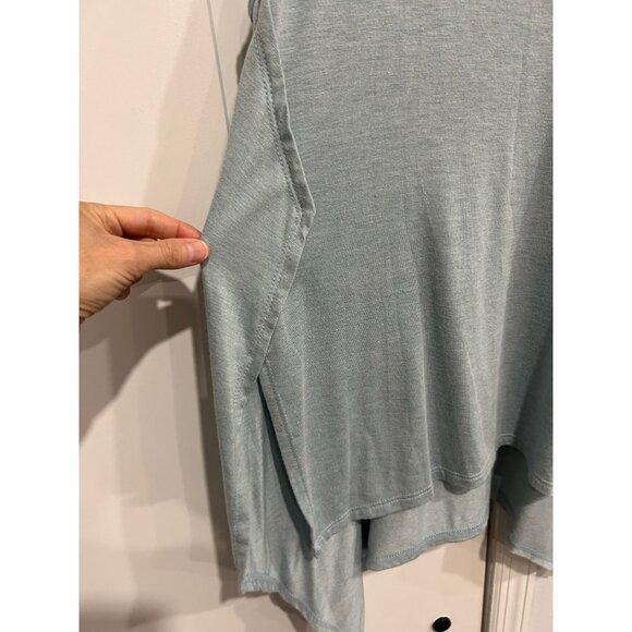 Gilli Womens Asymmetrical Hem Sleeveless Tank Top Blue Knit Sz Small - Picture 4 of 8